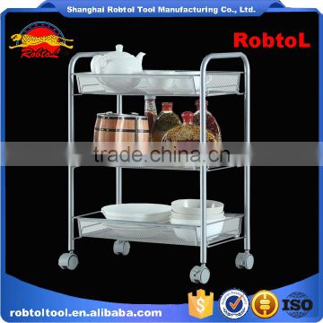 storage trolley basket rack stand wheel cart holder kitchen hotel shopping vegetable fruit