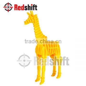 DIY puzzle Do it yourself toy Giraffe 3D felt Puzzle