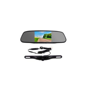 mirror monitor wireless car rear view 5 inch / Rearview Mirror Monitor HD + Wireless Night Vision Car View Camera