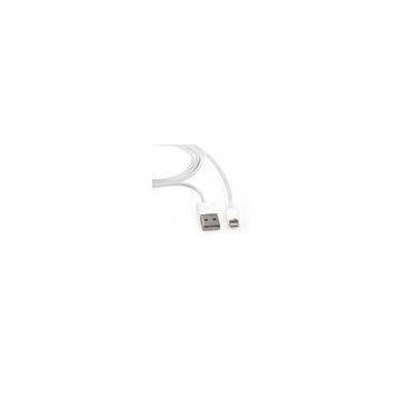 Black / White Iphone 5 5s USB Charging Cable 8 Pin , 1m USB Cable