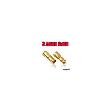 Gold Bullet Connector Plug 3.5mm  Banana Plug Banana Conector