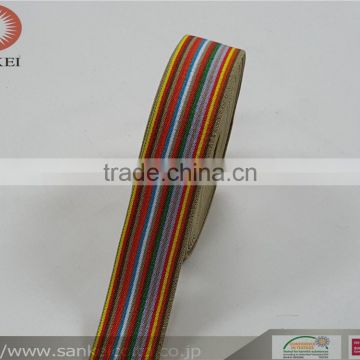 Flat rubber band,we can weave lines of different thickness and color as per customer's requirement.XGM-037