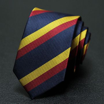Self-fabric Yellow Polyester Woven Necktie Extra Long XL