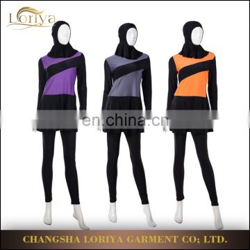 Manufacture women swimming suit for mulsim beachwear sport wear long sleeve Islamic Swimwear