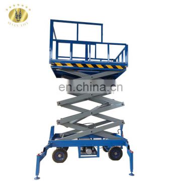 7LSJY Shandong SevenLift manual mobile single person scissor hydraulic lift platform to guangzhou