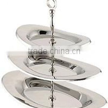 3 Tier Stainless Steel cake Stand, Silver Cake Stand