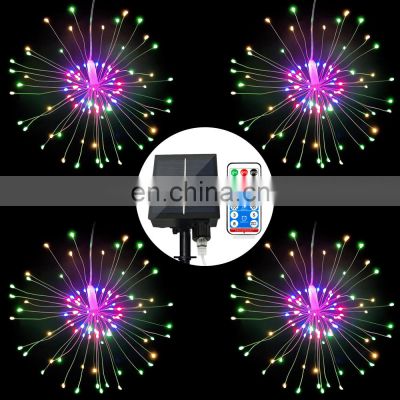 Outdoor 480L Christmas Decoration Solar Power Lights Starburst String Lights Fairy Twinkle Lights With Remote Control