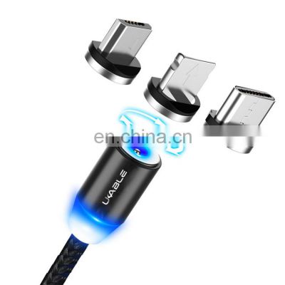 Nylon Braided Magnetic Fast Charging Usb Cable,Wholesale Mobile Phone Usb Charger Data Cable