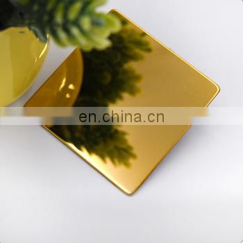 Hot Sale 201 304 Decorative Gold Mirror Stainless Steel Sheet
