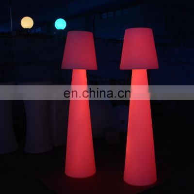 floor modern light outdoor plastic /colors changing battery lampade a led plastic illuminated floor lamps outdoor with remote