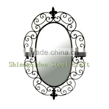 WH13M005 2014 European Style hand-forged wrought iron Mirror