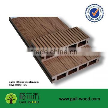 140*25mm hollow cofftee WPC outdoor flooring