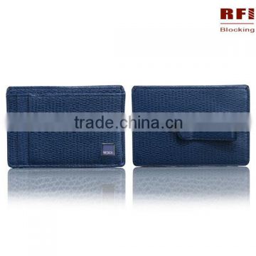 Genuine leather RFID blocking card holder