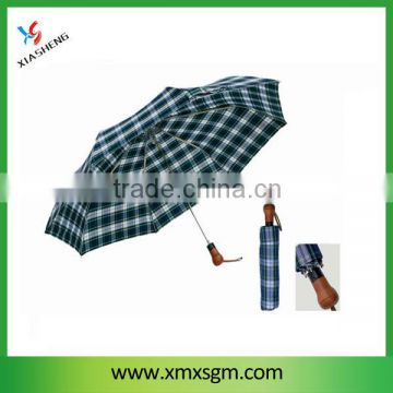 Chinese Foldable Wood handle Men Umbrella