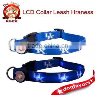 Trade Assurance Durable LED Light Collar Dog Puppy Harness Collar & Lead Leash pet collar