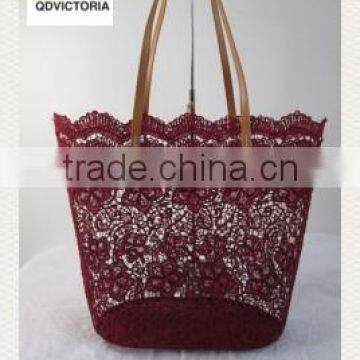 Lace Beach Bags with Satin Lining