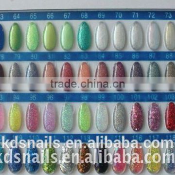 Nail art paint product soak off pearl color UV gel nail use glue China factory