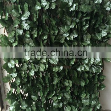 2016 artificial willow leaf fence plastic maple garden fence