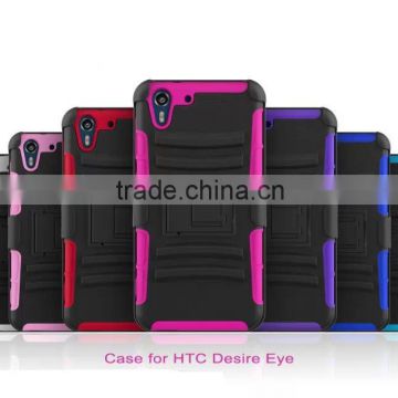 Rugged Hybrid Belt Holster Hard Case,shockproof case for HTC Desire Eye
