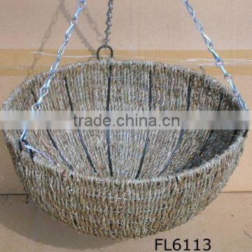 Rattan Hanging Basket,wicker hanging basket,hanging flower basket,hanging planter,seagrass basket,hanging flower pot