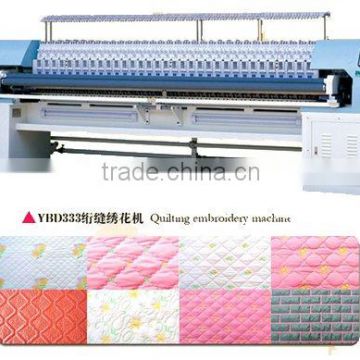 high quality YBD168 rolling type computerized quilting embroidery machine