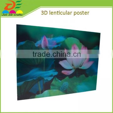 customized size plastic 3d lenticular decorative pictures poster