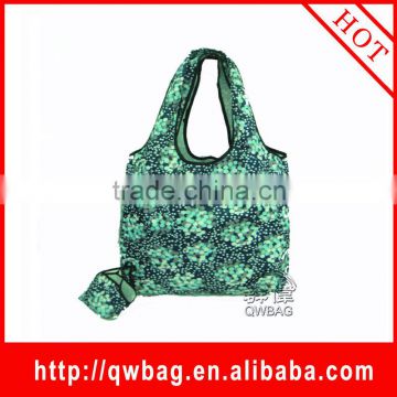 The hot sell customized polyester foldable pouch pocket bag