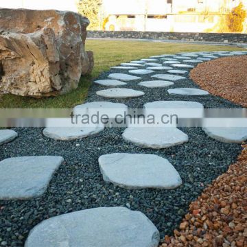split surface finishing black slate tumbled stone floor tile cheap natural stepping stones
