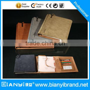 Leather personal diary with book marker