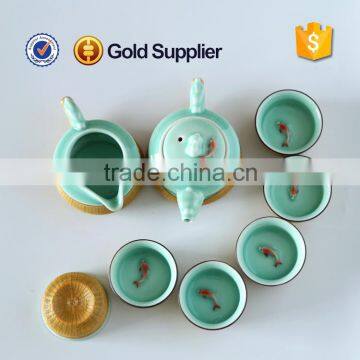 2016 luxury green rain royal porcelain tea sets                        
                                                                                Supplier's Choice