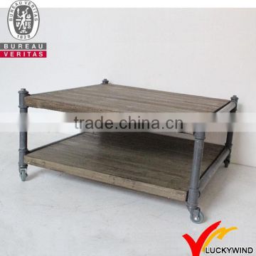 casters square industrial homemade wooden coffee table designs