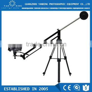 Professional portable 3m hand-operated jib crane for camcorder and dslr canon 5D Mark II