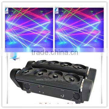 2016 new arrival moving head 10w 8 eyes rgb spider laser moving head