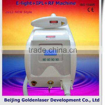 2013 New design E-light+IPL+RF machine tattooing Beauty machine led light therapy