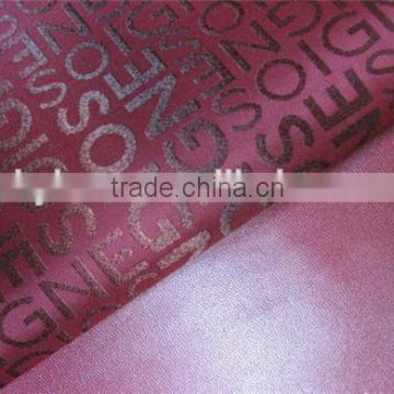 Factory customized jacquard foaming satin fabric for handbags