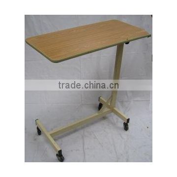 Overbed Table, Adjustable Height, Laminated Top