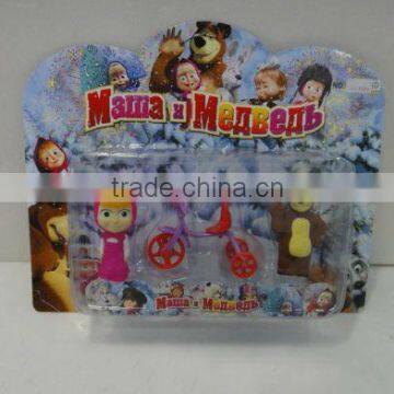 hot sale mama & bear cartoon action figure / masha and the bear toy