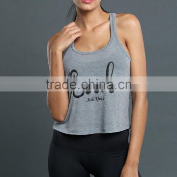 Cotton Spandex Custom Dry Fit Women Sports Tank Top, Running Gym Tops Wholesale