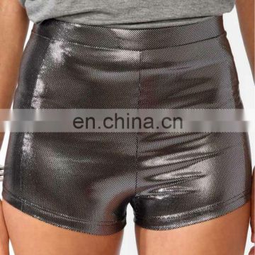 High-Waisted Metallic Shorts CSS0013