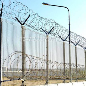 HIGH SECURITY WITH RAZOR WIRE 358 SECURITY FENCE