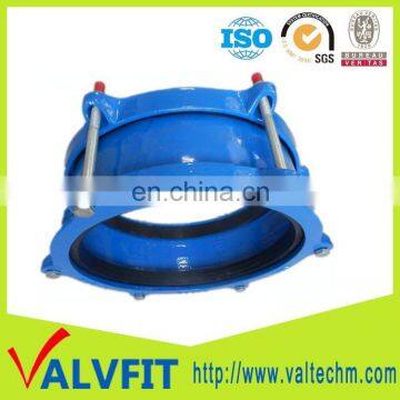 Ductile iron coupling for UPVC pipe