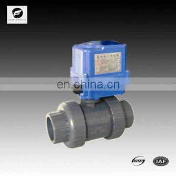 motorized ball valve PVC electric actuator ball valve 40mm 50mm 220v motorized pcv ball valve dn50