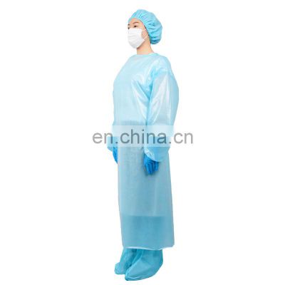 Protection Dental Blue Barber Disposable AAMI level 1 2 3 40 gsm 50g m2  SMS Isolation Surgical Chemotherapy Gowns