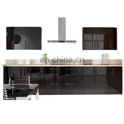 black kitchen cabinet lacquer kitchen furniture design high gloss cheap kitchen cabinet for sale