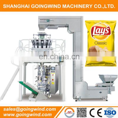 Professional automatic potato chips packing machine auto chips filling and packaging machinery good price for sale