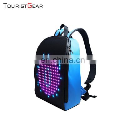 New Dynamic LED screen Mobile Advertising Walking billboard School waterproof LED backpack