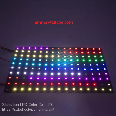 DC5V Addressable RGB SMD5050 2812B WS2812B Flexible PCB Digital 8x8 8x16 16x16 Individual Colorful LED Matrix Display Panel