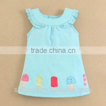 Hot sale 2014 baby frock designs dress/baby 1 year old party dress importing baby clothes from china