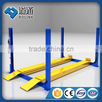high efficient mobile four post car lift with ce certification
