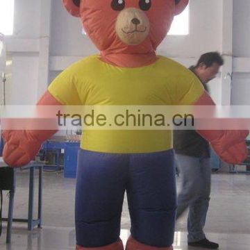 inflatable walking bear movable mascot walking cartoon